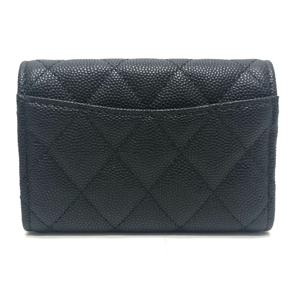 Chanel Key Case CC Mark Quilted Classic Caviar Leather Black Key Holder — view 2