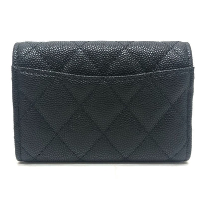 Chanel Key Case CC Mark Quilted Classic Caviar Leather Black Key Holder — view 2