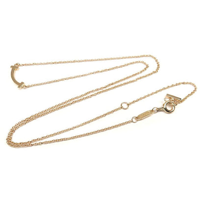 Tiffany & Co Pendant T Smile Mini Loin Gold Pink — view 8
