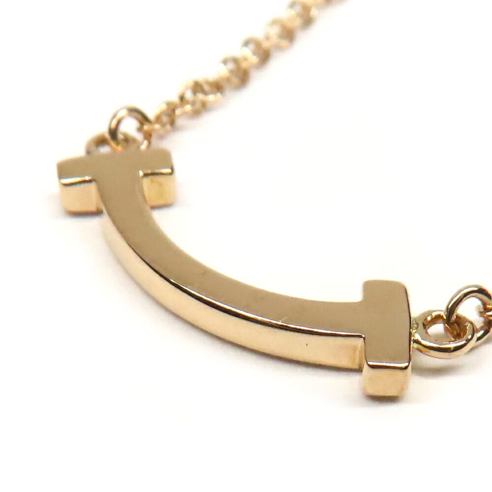 Tiffany & Co Pendant T Smile Mini Loin Gold Pink — view 5