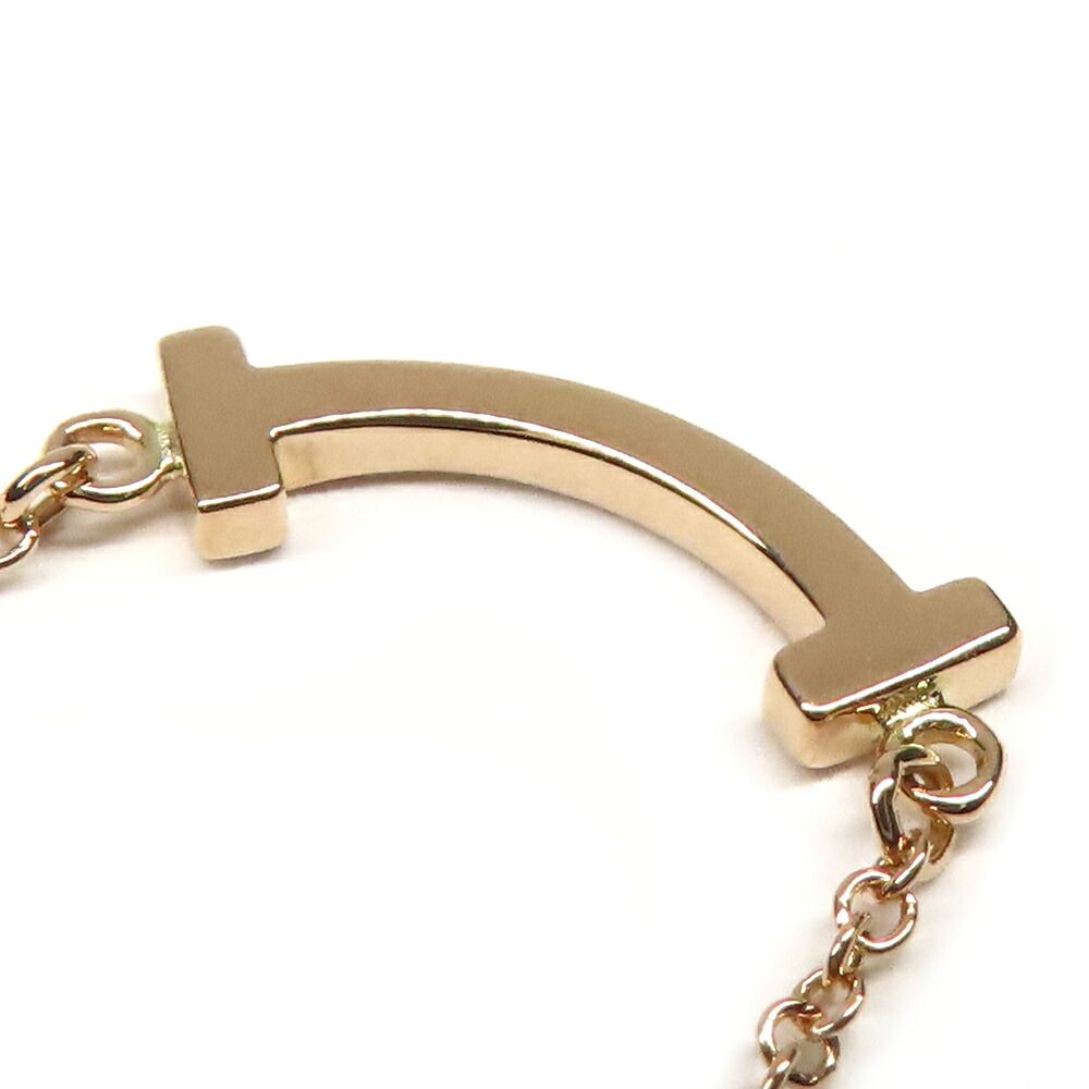 Tiffany & Co Pendant T Smile Mini Loin Gold Pink — view 4