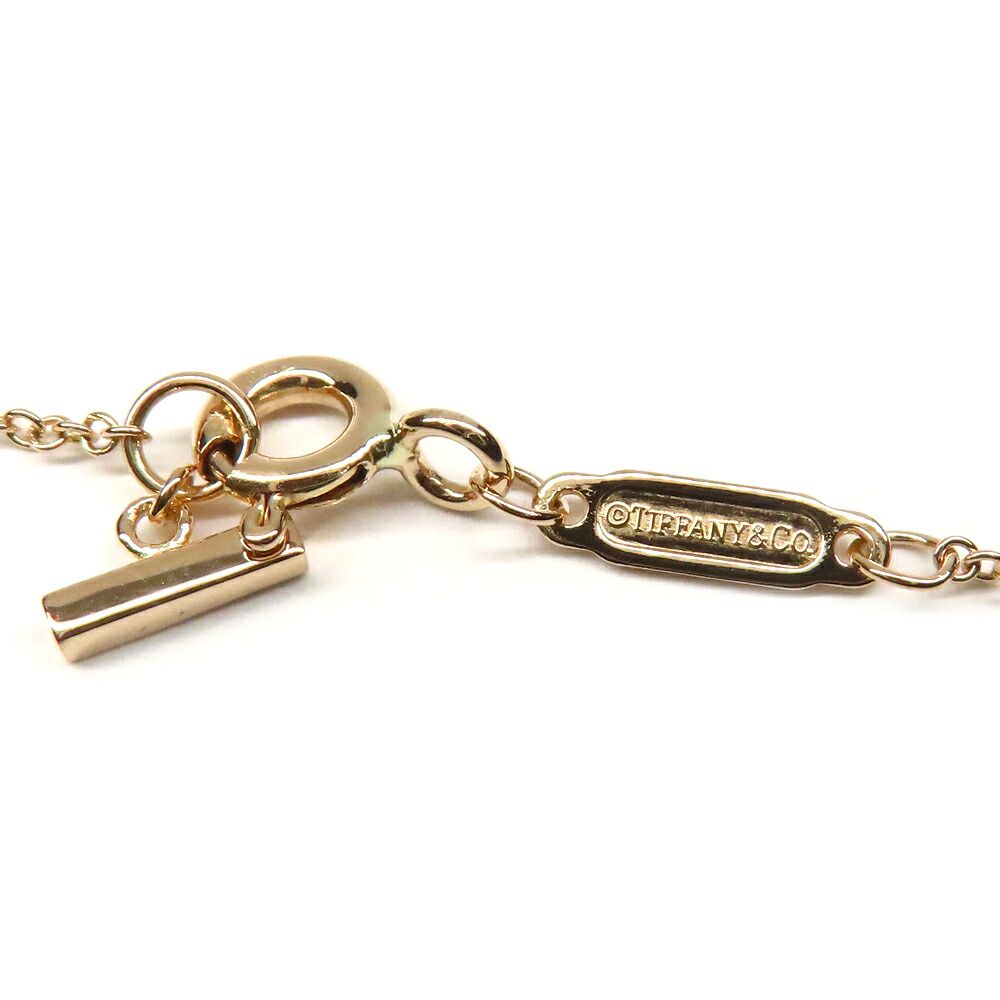 Tiffany & Co Pendant T Smile Mini Loin Gold Pink — view 7