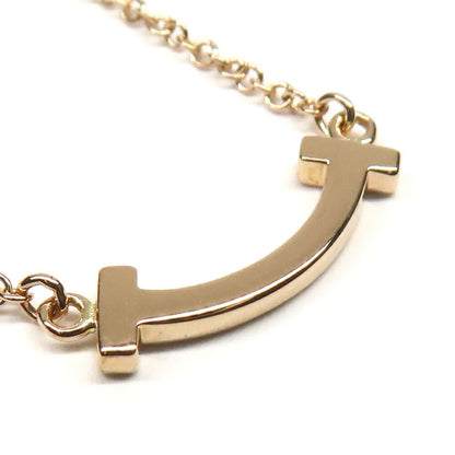 Tiffany & Co Pendant T Smile Mini Loin Gold Pink — view 3