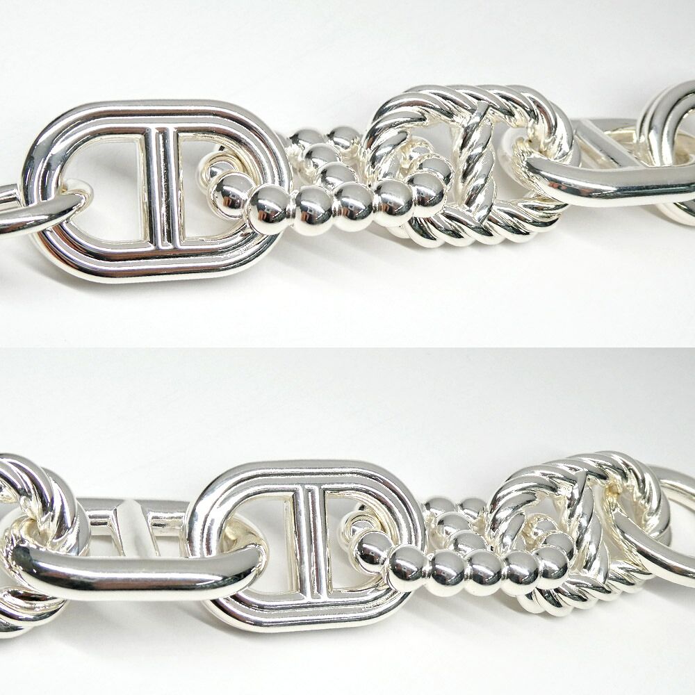 Hermes Bracelet Chaine D'ancre 17 Silver GM — view 4