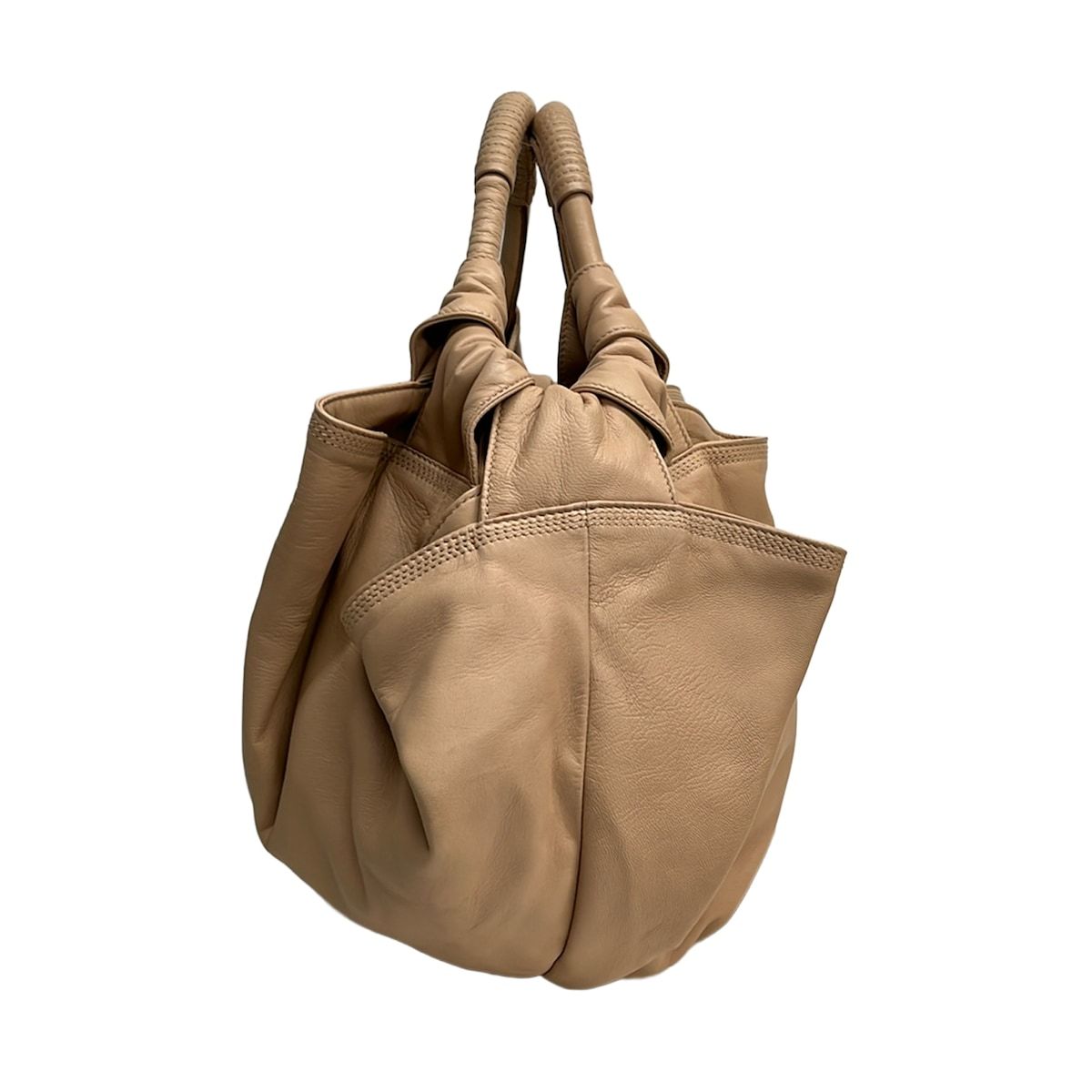 Loewe Handbag Nappa Eye les Beiges Leather — view 4
