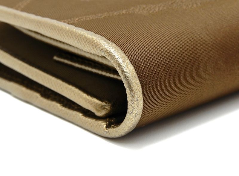 Prada Trifold Wallet Nylon Blanc Gold — view 6