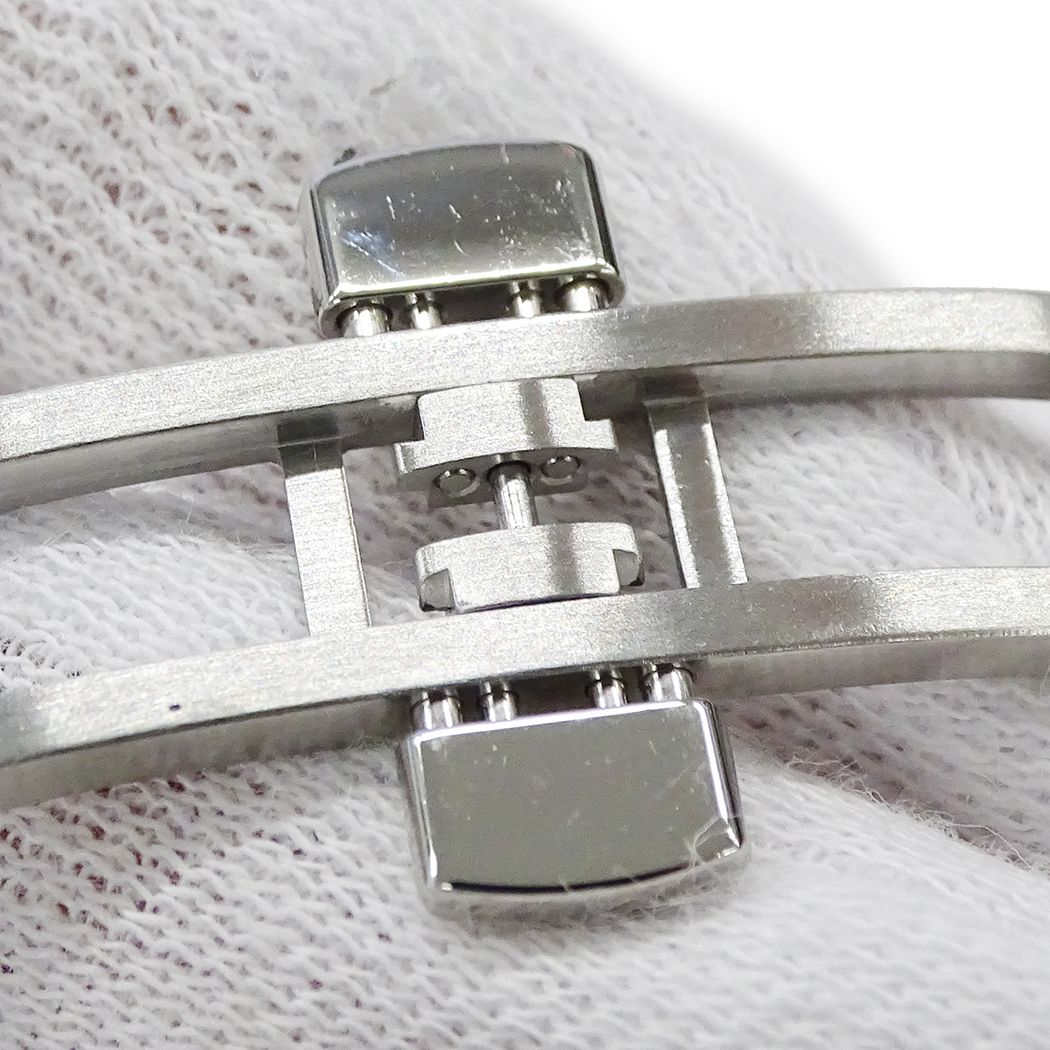 Gucci Clock Dive Date Quartz Stainless SS 136.3 Silver Black Watch — view 5