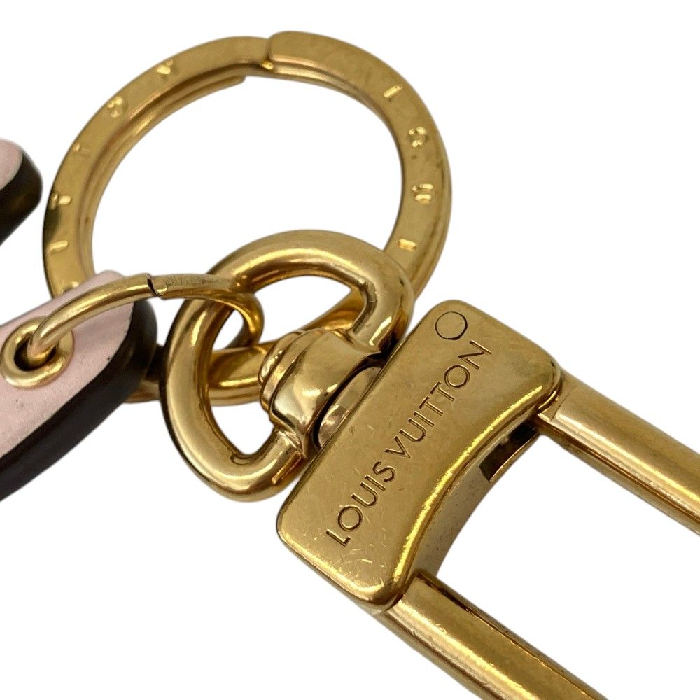 Louis Vuitton Porte Cles LV Bunny Monogram Key Ring Charm Pink Key Holder — view 5