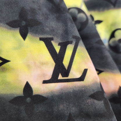 Louis Vuitton Monogram Tie Dye Short Sleeve Shirt Blue Multicolor Spring L — view 6