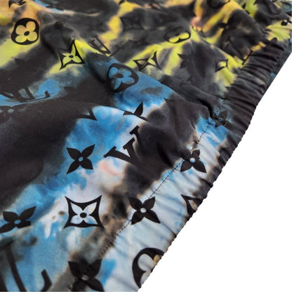 Louis Vuitton Monogram Tie Dye Short Sleeve Shirt Blue Multicolor Spring L — view 7