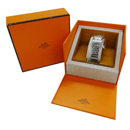 Hermes Watch H Mini Pink Shell Quartz Stainless Steel Silver — view 8