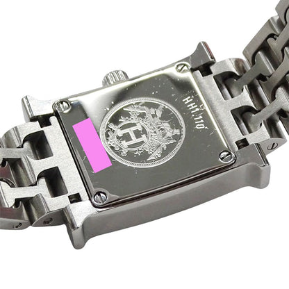Hermes Watch H Mini Pink Shell Quartz Stainless Steel Silver — view 7
