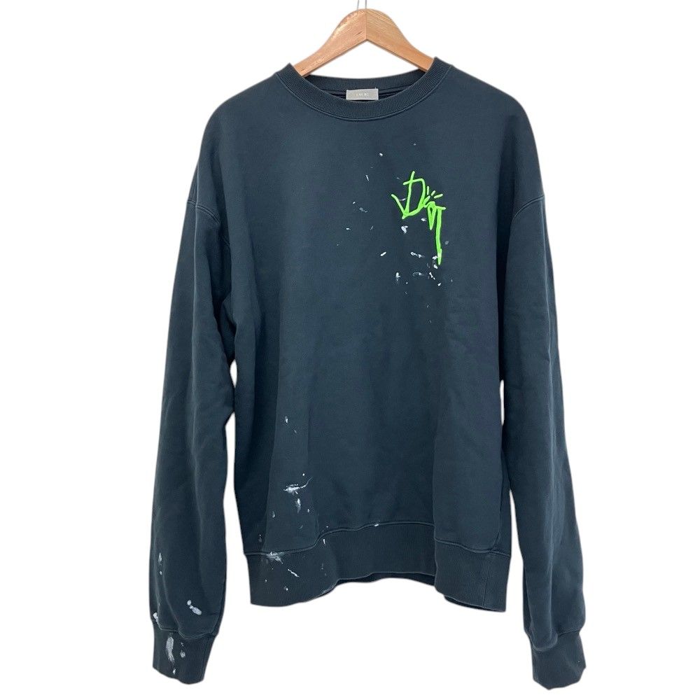 Dior Homme Cactus Jack Travis Scott Sweatshirt Black Navy Spring Summer Fall L