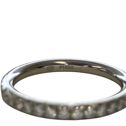 Harry Winston Micropave Eternity Diamond Band Ring Platinum — view 5