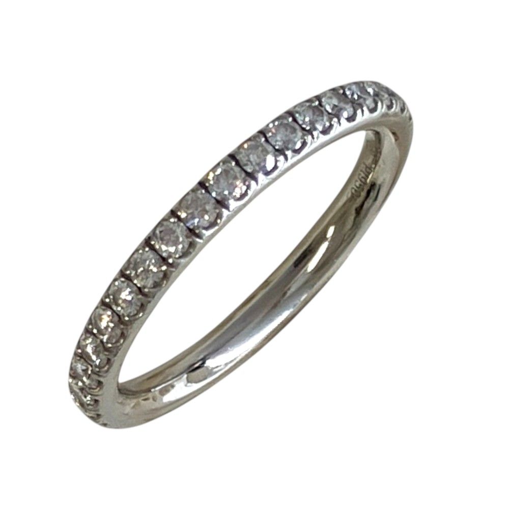 Harry Winston Micropave Eternity Diamond Band Ring Platinum