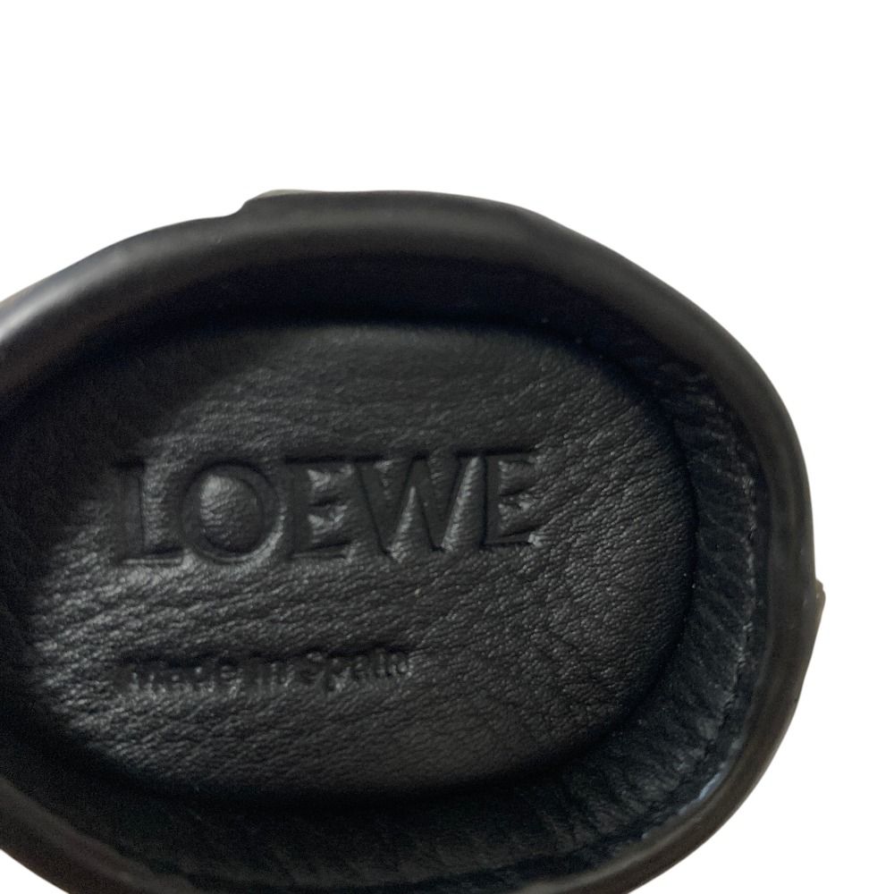 Loewe Leather Bunny Charm Coin Purse Black White — view 7