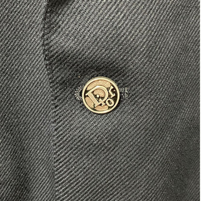 Dior Monsieur Logo Silver Button Wool Tailored Jacket Navy Blue Spring Summer — view 4