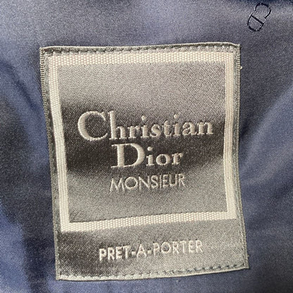 Dior Monsieur Logo Silver Button Wool Tailored Jacket Navy Blue Spring Summer — view 6