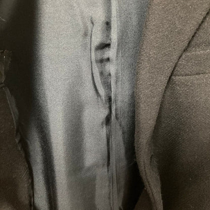 Saint Laurent Paris Hedi Slimane Era Wool Chesterfield Black Autumn Winter 34 — view 4