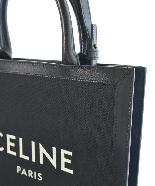 Celine Vertical Cabas Small Tote Bag Black — view 8