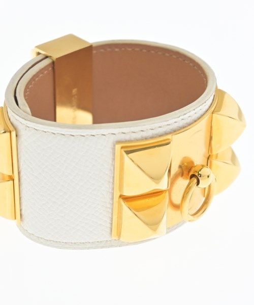 Hermes Collier de Chien Bracelet Bangle Gold — view 3