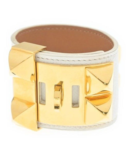 Hermes Collier de Chien Bracelet Bangle Gold — view 2