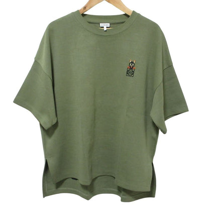 Loewe Anagram Embroidery T-Shirt Khaki Spring Summer S