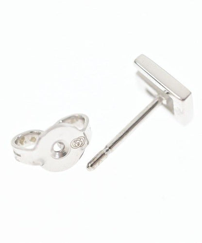Gucci Square G Single Earring 18K White Gold 750 — view 4