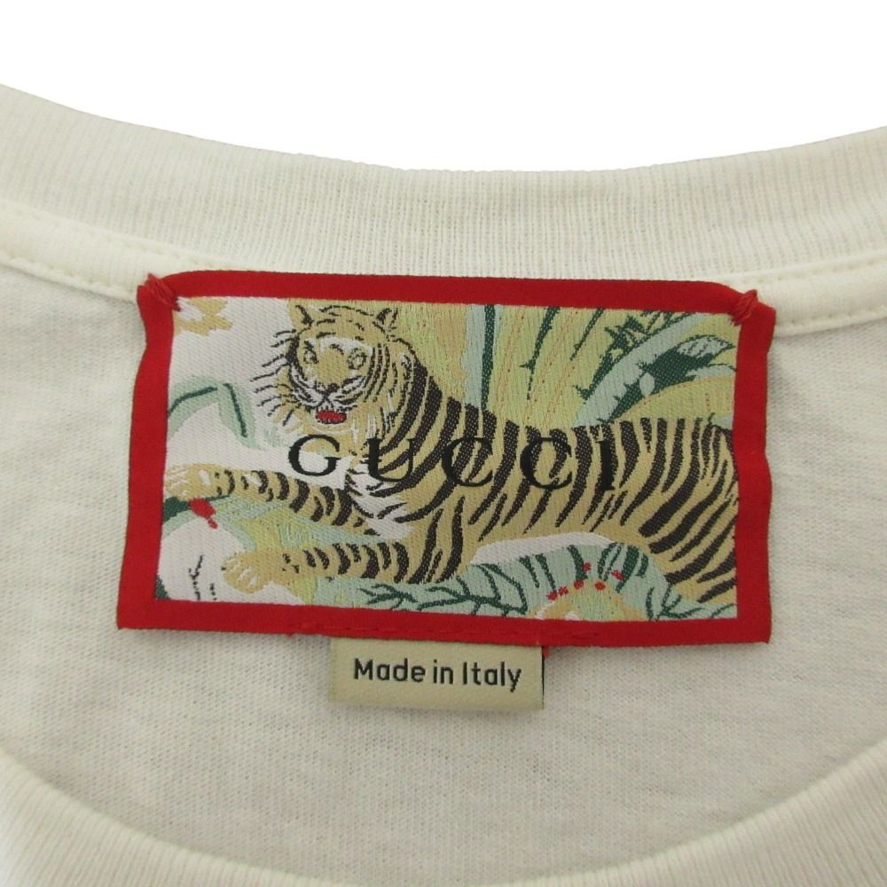 Gucci Tiger Print Short Sleeve T-Shirt White Spring Summer M — view 5