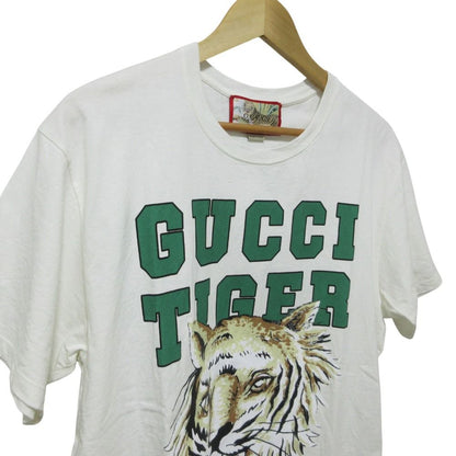 Gucci Tiger Print Short Sleeve T-Shirt White Spring Summer M — view 3
