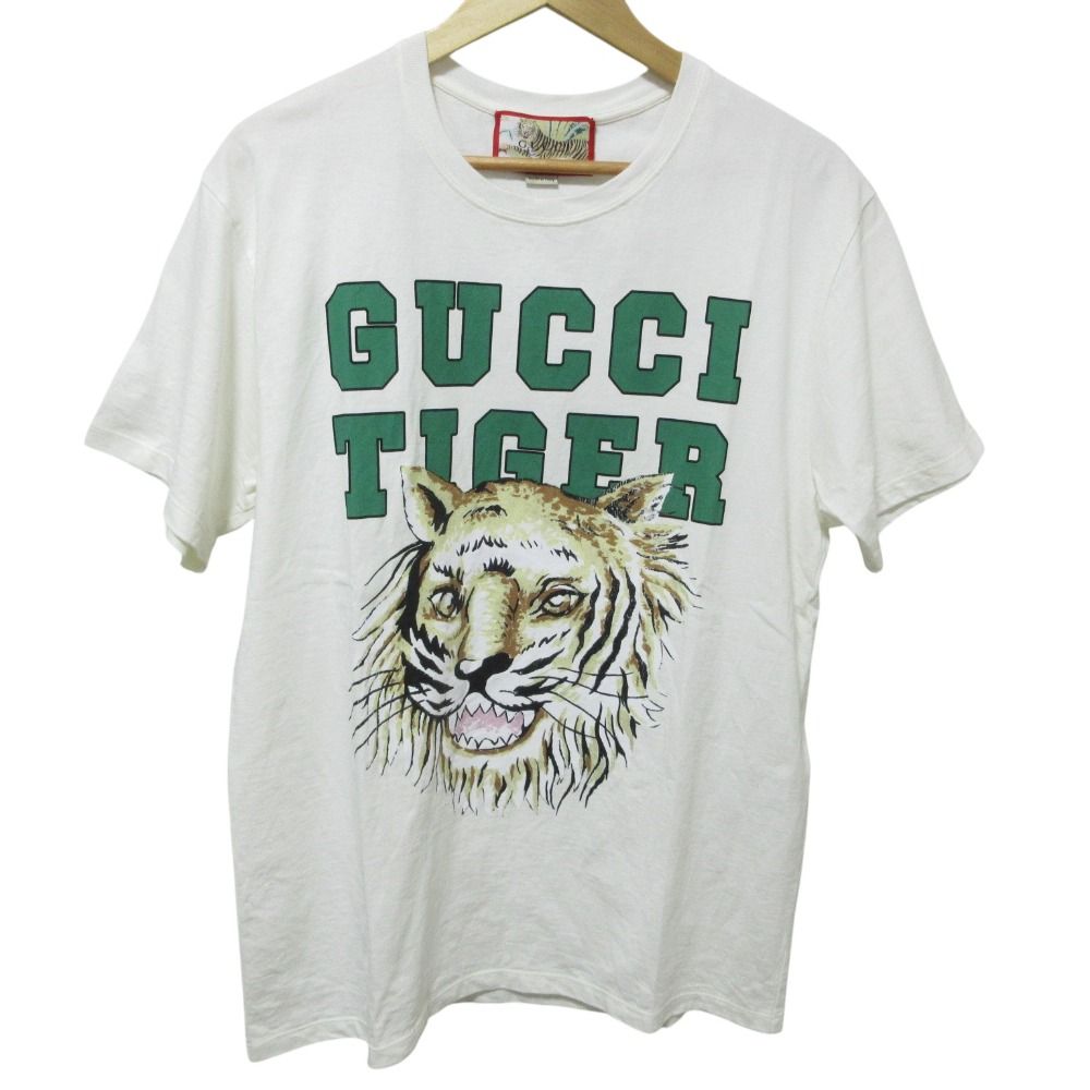 Gucci Tiger Print Short Sleeve T-Shirt White Spring Summer M