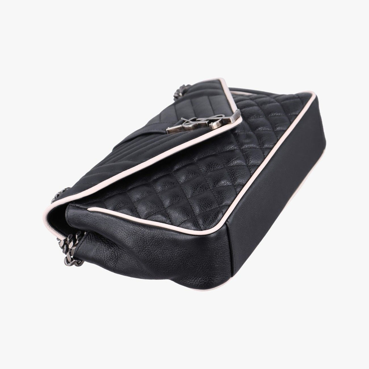Saint Laurent Envelope Black White Leather — view 5