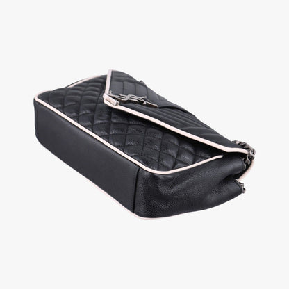 Saint Laurent Envelope Black White Leather — view 4