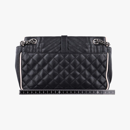 Saint Laurent Envelope Black White Leather — view 2