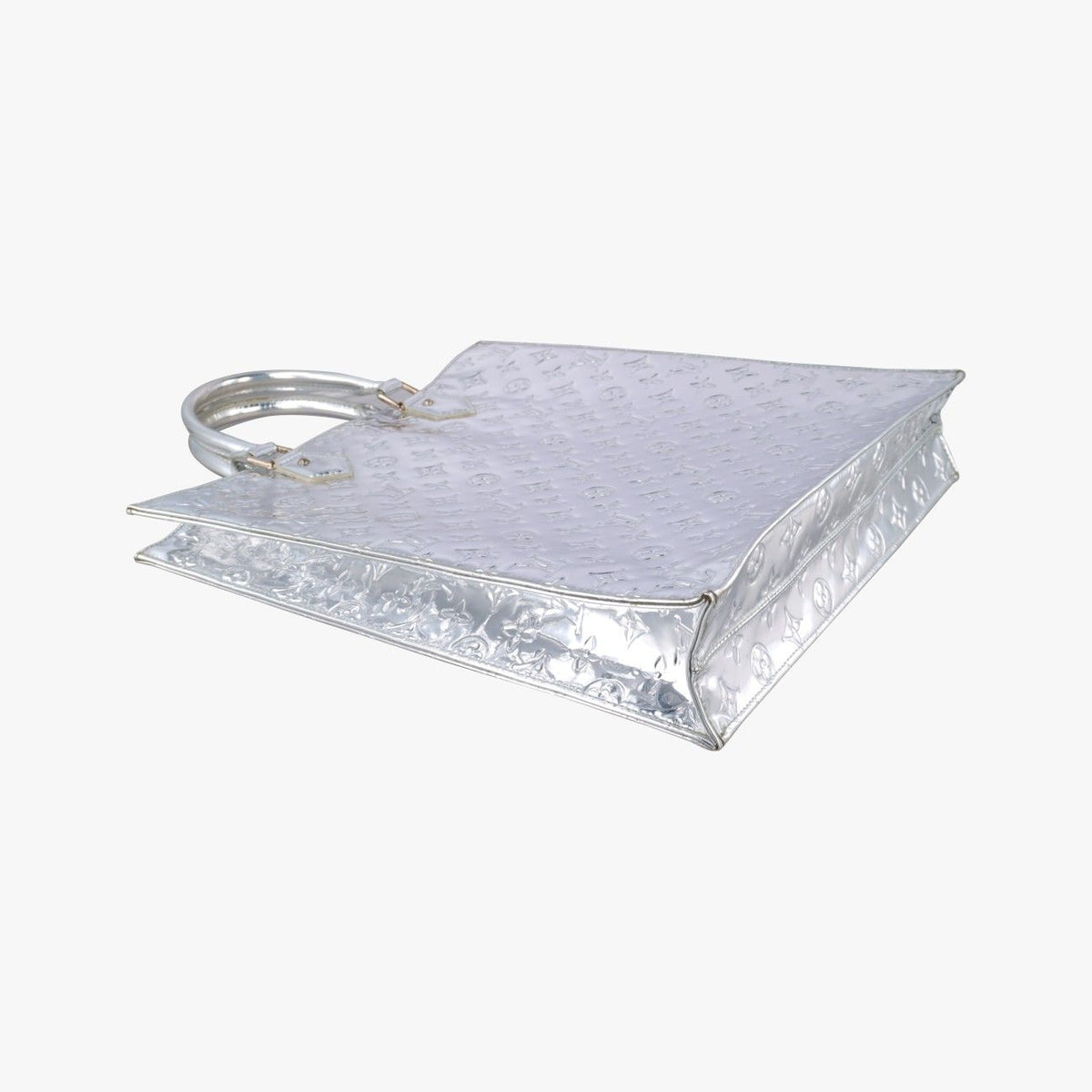 Louis Vuitton Sac Plat Argent Monogram Miroir Handbag — view 5