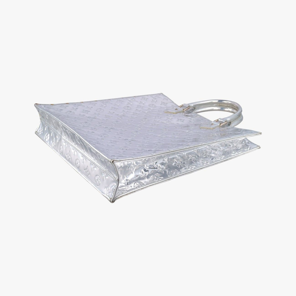 Louis Vuitton Sac Plat Argent Monogram Miroir Handbag — view 6