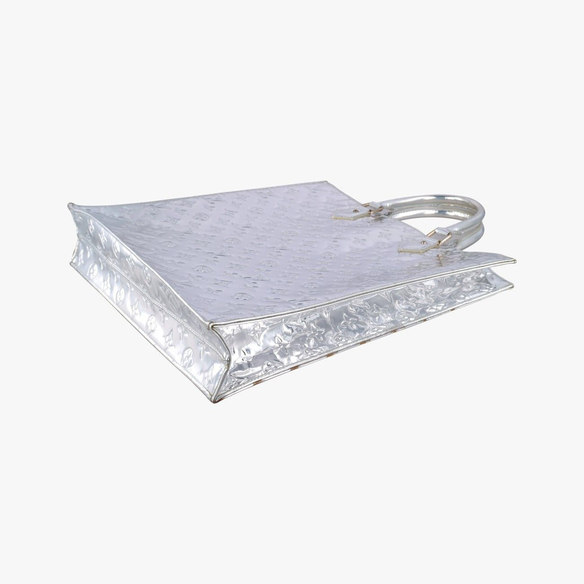 Louis Vuitton Sac Plat Argent Monogram Miroir Handbag — view 4