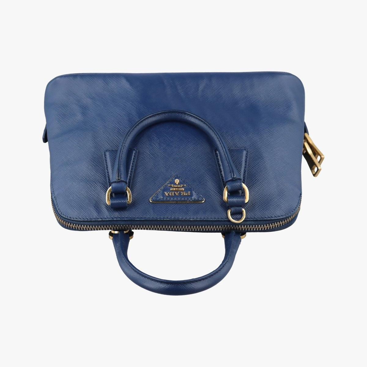 Prada Promenade Blue Saffiano Leather 31 — view 8