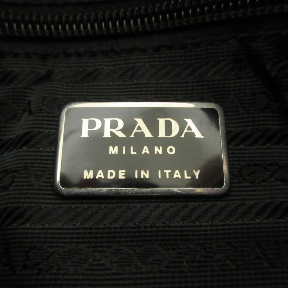 Prada Vela Nylon Shoulder Camera Bag Black — view 4