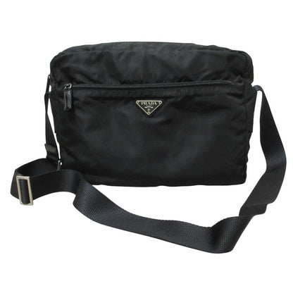 Prada Vela Nylon Shoulder Camera Bag Black