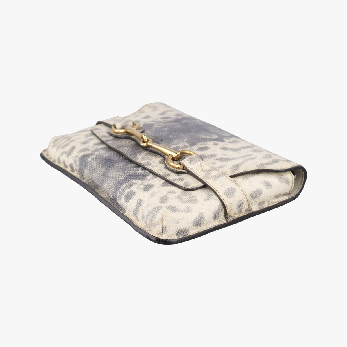 Gucci Horsebit White Gray Leather — view 4