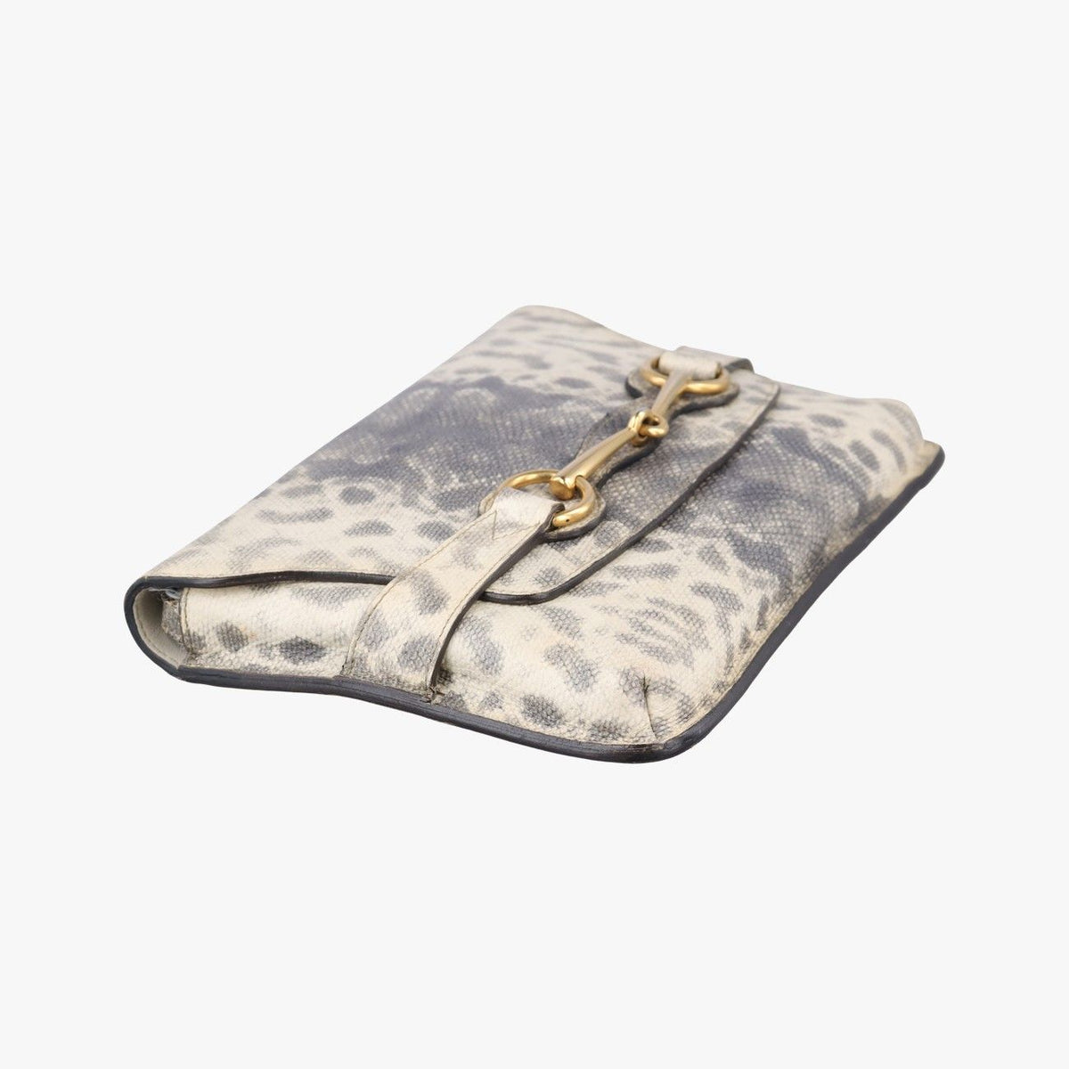 Gucci Horsebit White Gray Leather — view 5