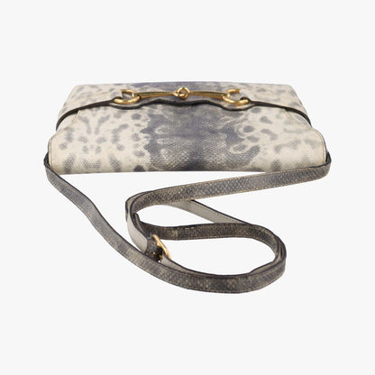 Gucci Horsebit White Gray Leather — view 8