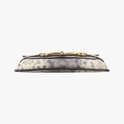 Gucci Horsebit White Gray Leather — view 3