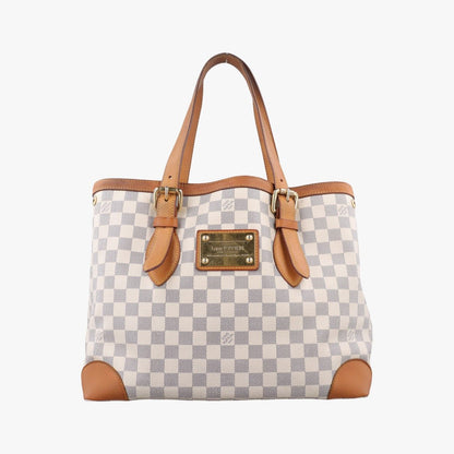 Louis Vuitton Hampstead MM Azur Damier Canvas Tote Bag