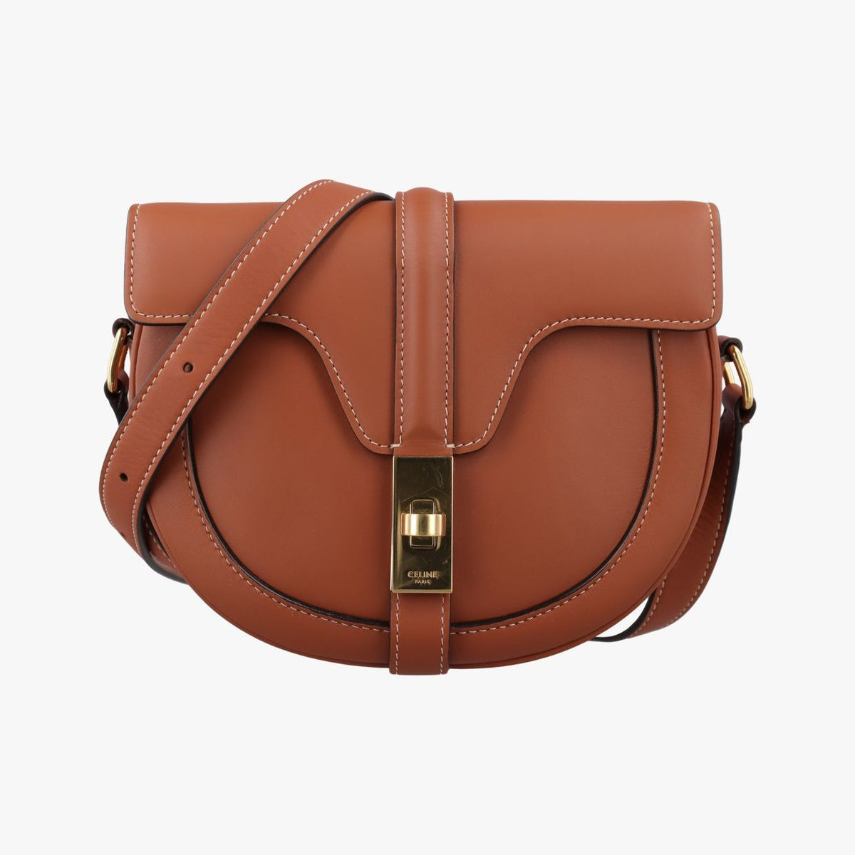 Celine Besace Brown Leather