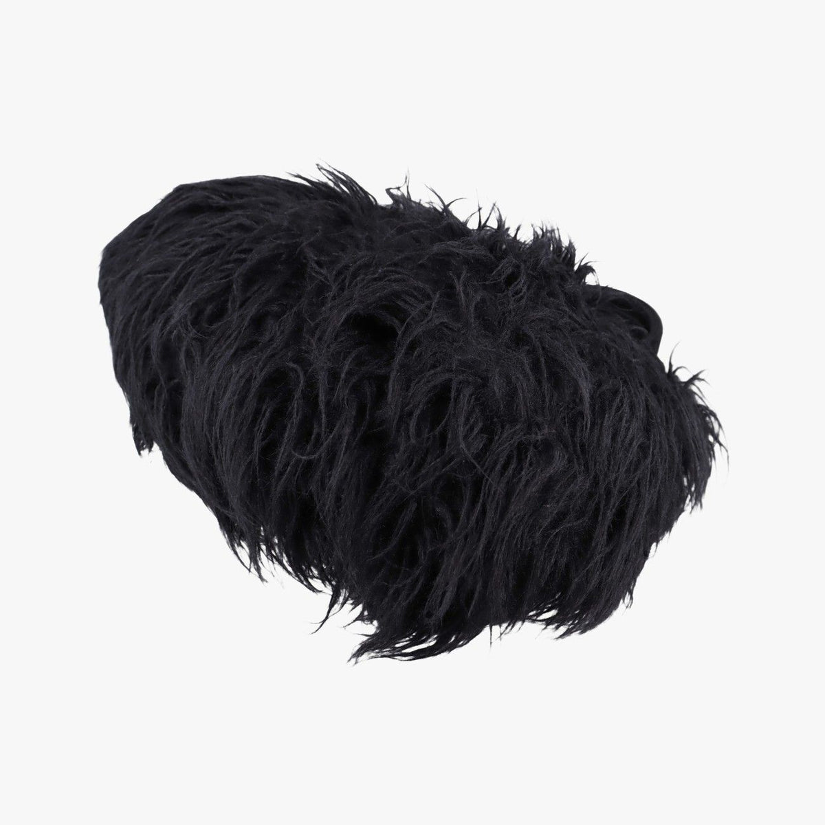 Prada Canapa Black Suede Fur 14 — view 4