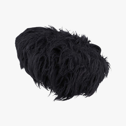 Prada Canapa Black Suede Fur 14 — view 4