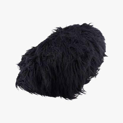 Prada Canapa Black Suede Fur 14 — view 7