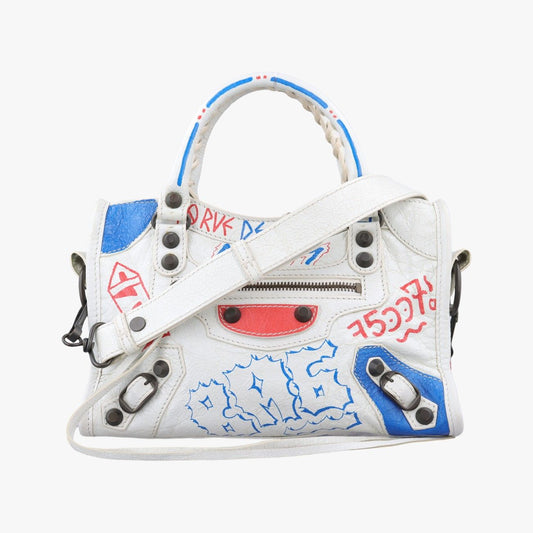 Balenciaga Classic Mini City Graffiti White Multicolor Arena